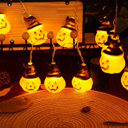 ItonBae - Halloween Pumpkin & Skull String Lights