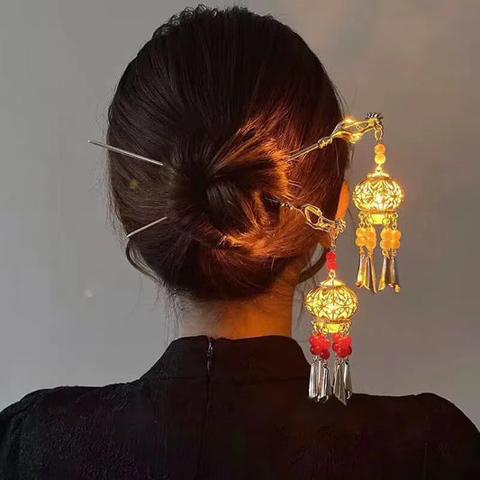 ItonBae - Chinese Retro Flower Tassel Hairpin